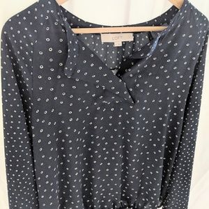 Ann Taylor LOFT | Navy Blouse